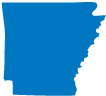 map outline of Arkansas