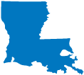 Louisiana map silhouette