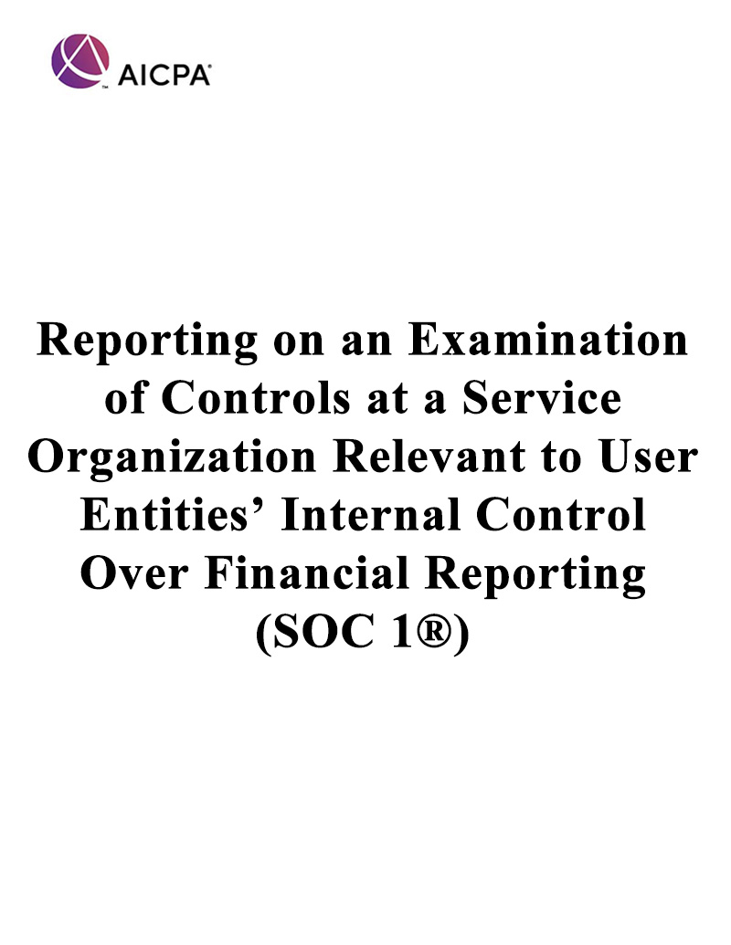 SOC 1 Guide to reporting and examination of controls Bookcover